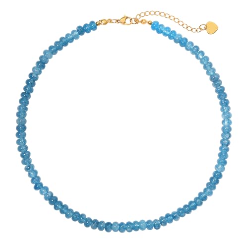 zocare Perlen-Halskette für Damen, natürliche Edelstein-Halskette für Damen, bunte Perlen-Choker-Halskette, handgefertigt, Surfer-Strand-Halskette, trendiger Schmuck, Geschenk für Frauen, One Size zocare Perlen-Halskette für Damen, natürliche Edelstein-Halskette für Damen, bunte Perlen-Choker-Halskette, handgefertigt, Surfer-Strand-Halskette, trendiger Schmuck, Geschenk für Frauen, One Size von zocare