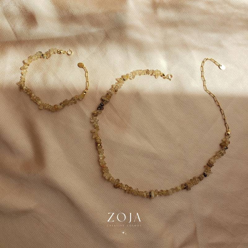 Zoja I Fall Collection - Citrinkette, Citrinarmband, Splitterkette, Splitterarmband, Citrinschmuck Zoja I Fall Collection - Citrinkette, Citrinarmband, Splitterkette, Splitterarmband, Citrinschmuck von zojacosmos