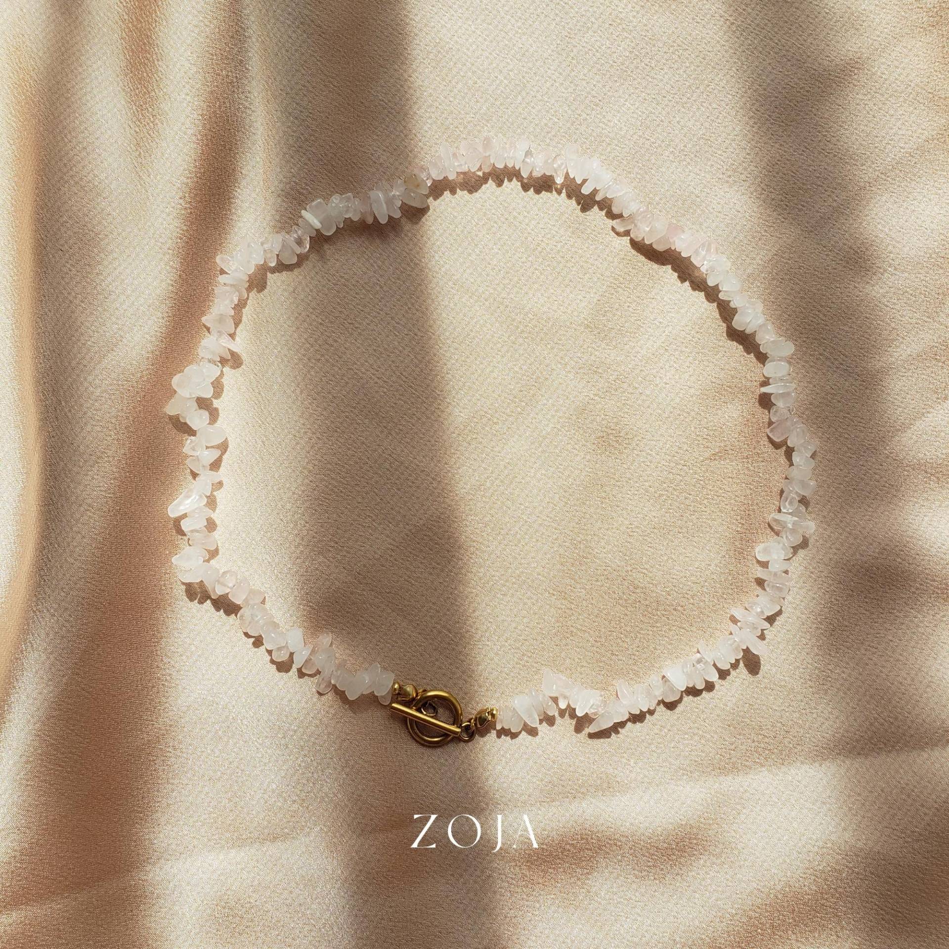 Zoja I Rosenquarz Splitterperlenschmuck, Splitterkette, Splitterperlarmband, Spiritueller Schmuck Zoja I Rosenquarz Splitterperlenschmuck, Splitterkette, Splitterperlarmband, Spiritueller Schmuck von zojacosmos