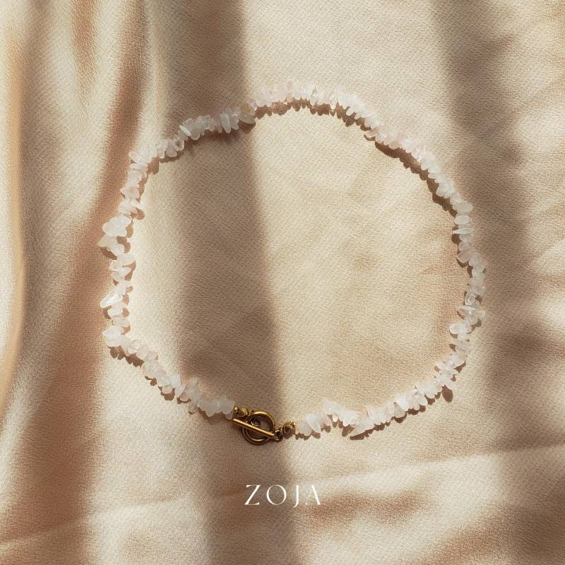 Zoja I Rosenquarz Splitterperlenschmuck, Splitterkette, Splitterperlarmband, Spiritueller Schmuck Zoja I Rosenquarz Splitterperlenschmuck, Splitterkette, Splitterperlarmband, Spiritueller Schmuck von zojacosmos