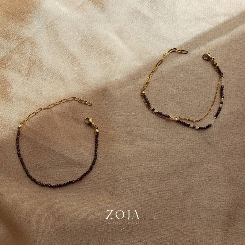 Zoja I Zierliches Granat Armband, Edelsteinarmband, Edelsteinschmuck, Schmuck, Granat, Spiritueller Schmuck Zoja I Zierliches Granat Armband, Edelsteinarmband, Edelsteinschmuck, Schmuck, Granat, Spiritueller Schmuck von zojacosmos