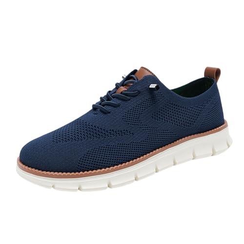 Herrenschuhe Sommer, Bequeme, Leichte Breeze-Schuhe Mit FüR Arbeit, Reisen und AlltäGliche SpaziergäNge (dunkelblau,44) von zoocco