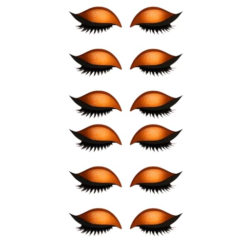 Lazy Eye Shadow Eyelash Patch, 3-in-1 Eyeshadow and Lash Sticker for Quick Makeup, Reusable Eyelash Patch for Beginners, Parties, Travel & Daily Use (A) von zoocco