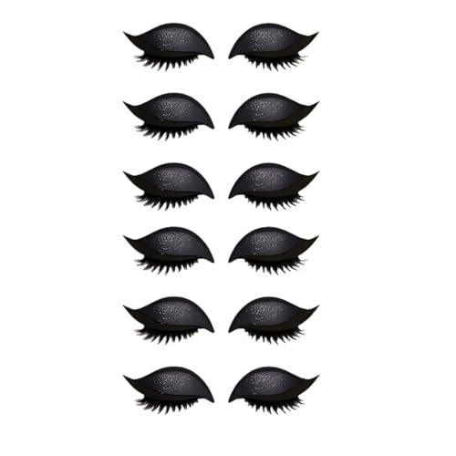 Lazy Eye Shadow Eyelash Patch, 3-in-1 Eyeshadow and Lash Sticker for Quick Makeup, Reusable Eyelash Patch for Beginners, Parties, Travel & Daily Use (J) von zoocco