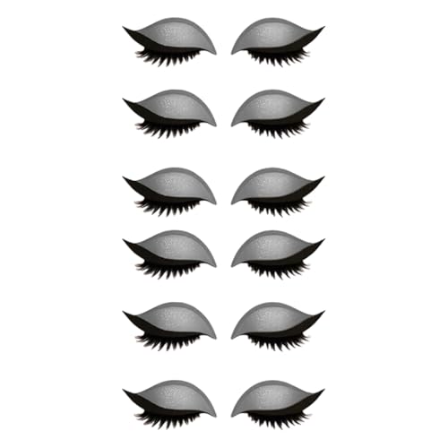 Lazy Eye Shadow Eyelash Patch, 3-in-1 Eyeshadow and Lash Sticker for Quick Makeup, Reusable Eyelash Patch for Beginners, Parties, Travel & Daily Use (K) von zoocco