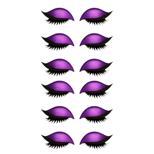 Lazy Eye Shadow Eyelash Patch, 3-in-1 Eyeshadow and Lash Sticker for Quick Makeup, Reusable Eyelash Patch for Beginners, Parties, Travel & Daily Use (O) von zoocco