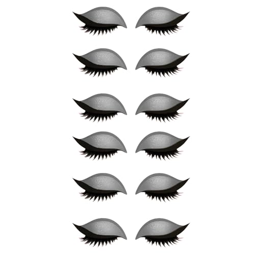 Lazy Eye Shadow Eyelash Patch, 3-in-1 Eyeshadow and Lash Sticker for Quick Makeup, Reusable Eyelash Patch for Beginners, Parties, Travel & Daily Use (S) von zoocco