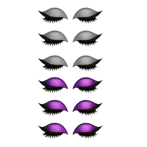 Lazy Eye Shadow Eyelash Patch, 3-in-1 Eyeshadow and Lash Sticker for Quick Makeup, Reusable Eyelash Patch for Beginners, Parties, Travel & Daily Use (T) von zoocco
