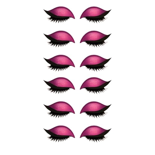 Lazy Eye Shadow Eyelash Patch, 3-in-1 Eyeshadow and Lash Sticker for Quick Makeup, Reusable Eyelash Patch for Beginners, Parties, Travel & Daily Use (U) von zoocco