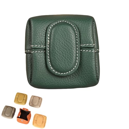 Solid Color Mini Coin Purse, Solid Color Mini Coin Purse for Women, Waterproof Portable Multipurpose Small Organizer (Dark Green) von zoocco