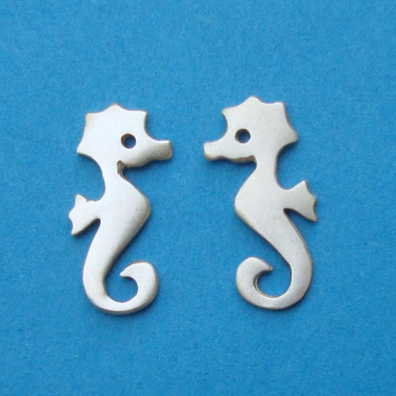 Seepferdchen Ohrstecker Sterling Silber Kinder Ohrringe Teen Strand Schmuck Mädchen Kawaii Geburtstagsgeschenk/E123 von zoozjewelry