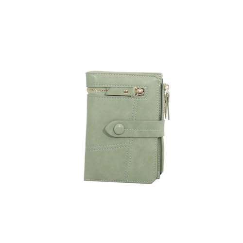zouxangzz Kurze Damen Geldbörse Multifunktional Faltbar Student Clutch Premium Sense Multi Card Position Münzbörse, Obstgrün, S, Modern von zouxangzz
