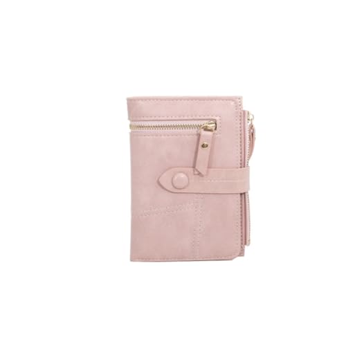 zouxangzz Kurze Damen Geldbörse Multifunktional Faltbar Student Clutch Premium Sense Multi Card Position Münzbörse, rose, S, Modern von zouxangzz