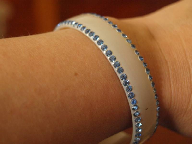 1920's Blue Rhinstone Celluloid Armband 1920's Blue Rhinstone Celluloid Armband von zouzoubijou