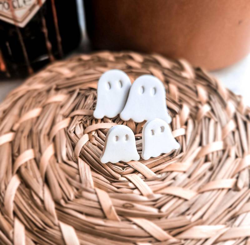 Geist Ohrstecker , Polymer Ton, Clay Earrings Halloween Gespenst Geist Ohrstecker , Polymer Ton, Clay Earrings Halloween Gespenst von zouzouclay1