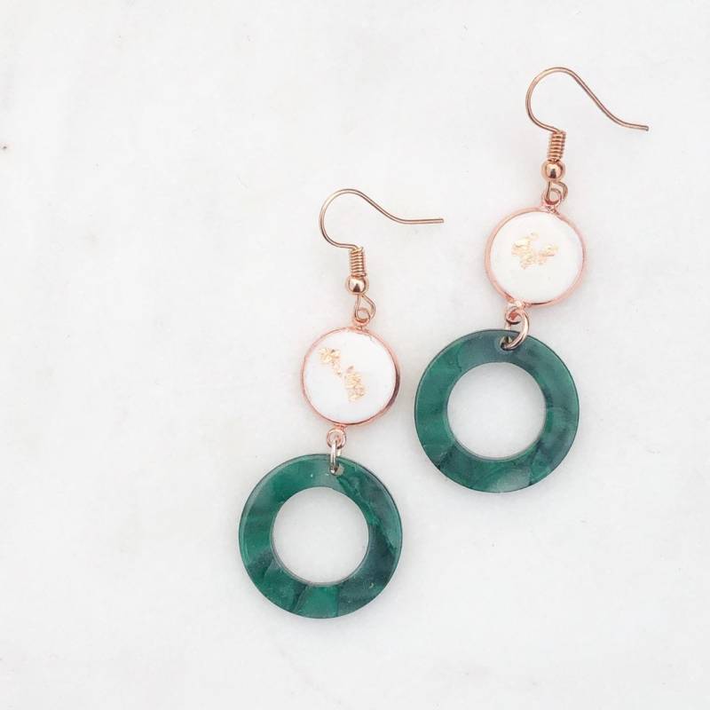 Rose Gold Tropfen Ohrringe Rose Gold Tropfen Ohrringe von zsashh