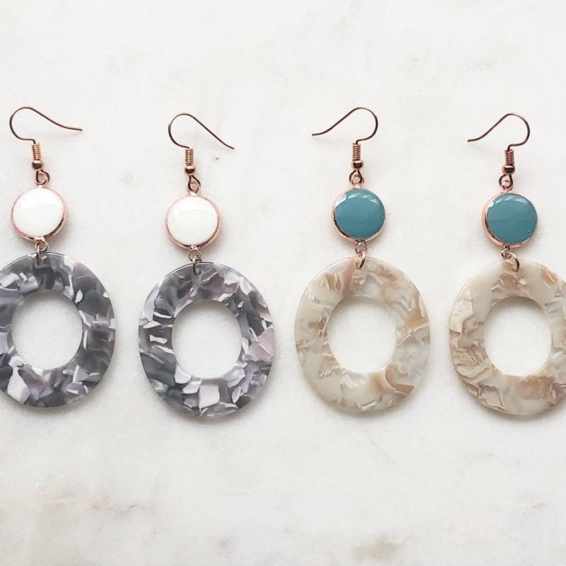 Rose Gold Tropfen Ohrringe Rose Gold Tropfen Ohrringe von zsashh