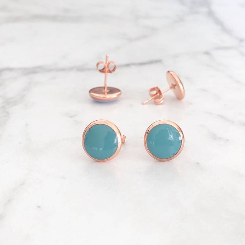 Rose Gold X Mint Ohrstecker Rose Gold X Mint Ohrstecker von zsashh