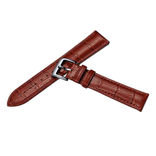 12-24mm Exquisite Verarbeitung Klassische hautfreundliche Echtleder-Armbänder für Quarzuhr-Armbandersatz, 17mm von zssmGood