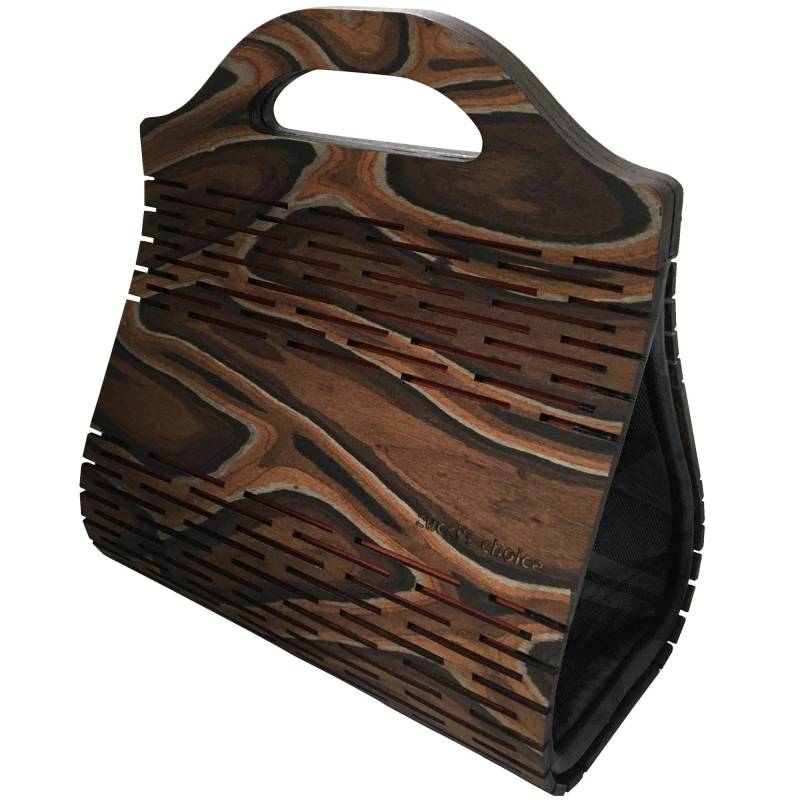 Designer Handtasche „Little Italy" Aus Der "Carrie" Edition - Luxury Handbag, Purse, Edlen Materialien Holz, Kunstleder von zuccischoice