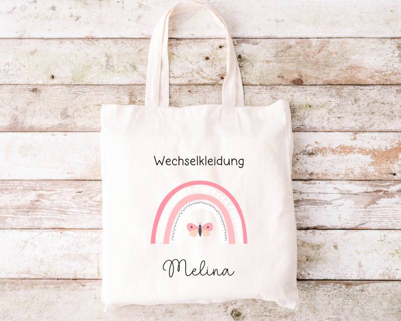 Kindertasche Regenbogen Wechselkleidung Name Personalisiert Stoffbeutel Turnbeutel Rucksack Sportbeutel Kinderbeutel Geschenke Für Kinder von zuckerputzig