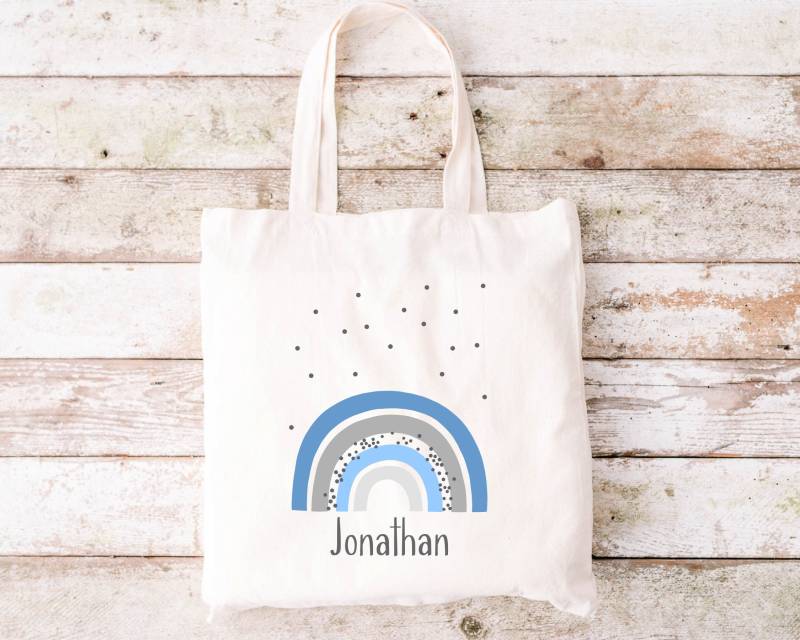 Kindertasche Regenbogen Wunschname Personalisiert Stoffbeutel Turnbeutel Rucksack Sportbeutel Kinderbeutel Geschenke Für Kinder von zuckerputzig