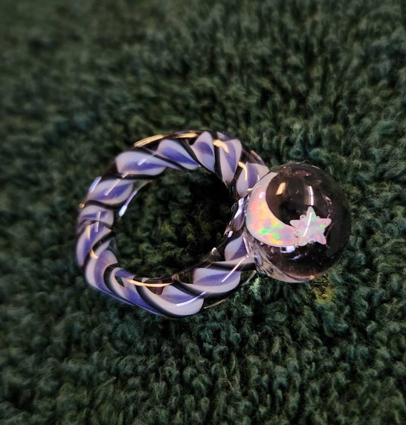 star & Moon Glasring Opale in Marmor Zu Glas Laticino Ring star & Moon Glasring Opale in Marmor Zu Glas Laticino Ring von zuglass