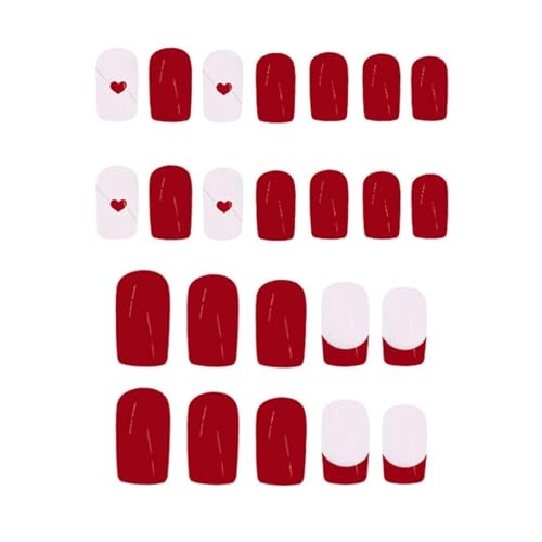 24pcs Press Auf Nails Square Klebstoffe Auf Nägeln Französisch Gefälschte Designs Falsche Künstliche Geschenke Für Frauen Mädchen Acrylkleser Nagel Für Frauen Klar von zuousxbs