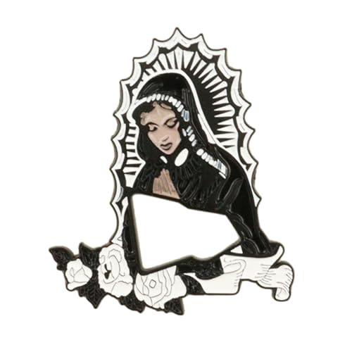 Elegante Hutdekoration Pin Für Anhänger Der Jungfräulichen Religion Emaille Brosche Schmuck Religiöse Symbol Pins Accessoire Metall Emaille Abzeichen von zuousxbs