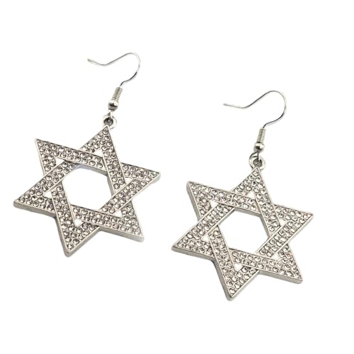 Elegante Star Drop Ohrringe Perfekte Party Accessoire Fashion Party Schmucklegierung Textur Für Frauen Und Teenagerinnen Frauen Drop Ohrringe von zuousxbs