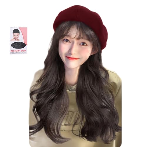 Frauen Lockige Perücken Kappen Mode Verstellbarer Runder Mit Natürlichen Perücken Cosplay Dressingzubehör Kuppel Kopfbedeckung von zuousxbs