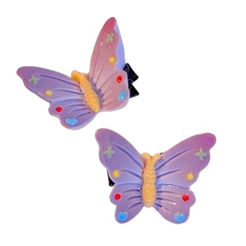 Haarclip 2000er Mädchen Cartoon Clip Kopfschmetterling Schmetterling Handgefertigte Frauen Schmuck Bunte Styling Haarnadel Schmetterling Haarnadel von zuousxbs