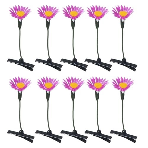 zuousxbs Set Von 10 Kindern Haar Barrettes Simulation Pflanzenhaarclip Farbenfrohe Kopfschmuck Ornamente Mode Haare Accessoires von zuousxbs