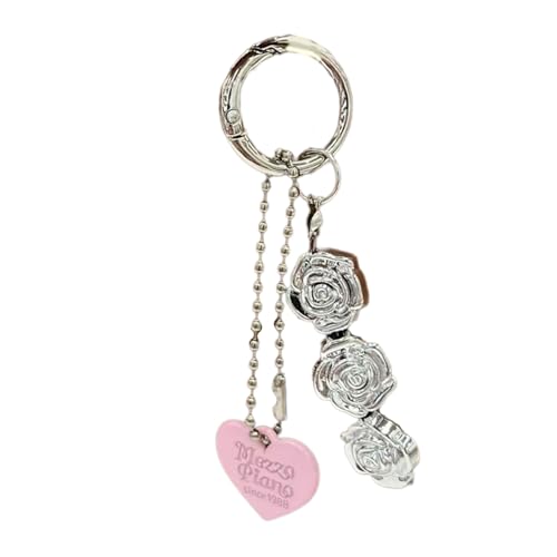zuousxbs Einzigartiger Perlenkettenanhänger Keychain Personalisierte Schlüsselring Charme Stylish Peach Blumen Stern Herz Bag Accessoire zuousxbs Einzigartiger Perlenkettenanhänger Keychain Personalisierte Schlüsselring Charme Stylish Peach Blumen Stern Herz Bag Accessoire von zuousxbs