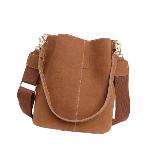 zuousxbs Frauen Einfache Umhängetasche Casual Crossbody Winter Messenger Retro Eimer Für Tägliche Arbeit Reisen Frauen Freischuld Winter Crossbody Retro Eimer von zuousxbs