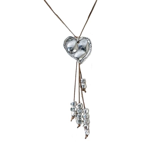 zuousxbs Mode Herz Quasten Halskette Romantik Herz Quasten Halskette Stilvolle Neckkette Für Mode Enthusiasten Anhänger zuousxbs Mode Herz Quasten Halskette Romantik Herz Quasten Halskette Stilvolle Neckkette Für Mode Enthusiasten Anhänger von zuousxbs