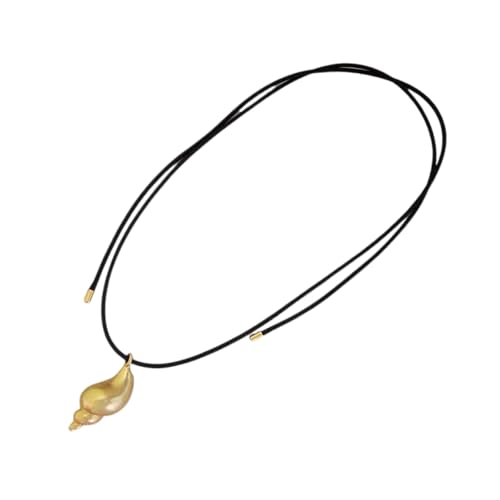 zuousxbs Multifauntal Muschel Halskette Unisex Einstellbares Seil Auffällige Accessoire Für Modeliebhaber Cuhkugel Anhänger Halskette von zuousxbs