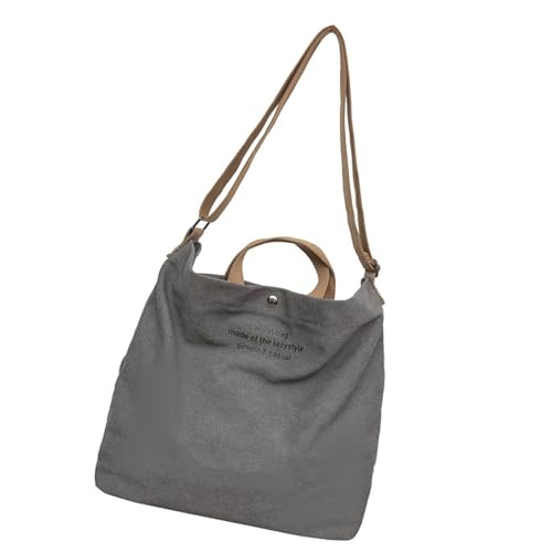 zuousxbs Multifunktionaler Leinwand Umhängetasche Mit Großer Kapazität Für Unisex Schüler Buchen Schulsbeutel Travel Crossbody Handtasche Verstellbare Gurtlänge von zuousxbs