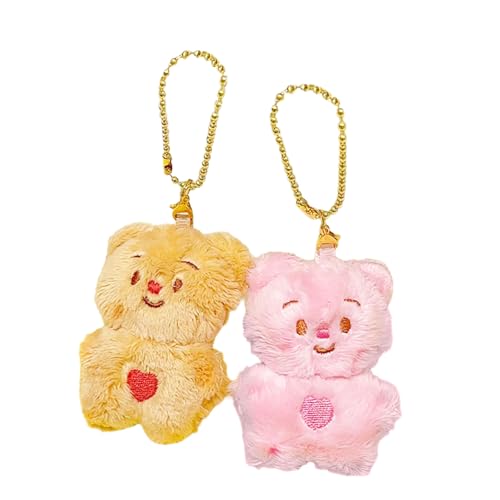 zuousxbs Romantik Robuster Plüschbärenschlüsselkäse Set Handwerksvorräte Für Paare Täglich Verwenden Stilvolle Outfits Mit Verstellbarer Kette zuousxbs Romantik Robuster Plüschbärenschlüsselkäse Set Handwerksvorräte Für Paare Täglich Verwenden Stilvolle Outfits Mit Verstellbarer Kette von zuousxbs