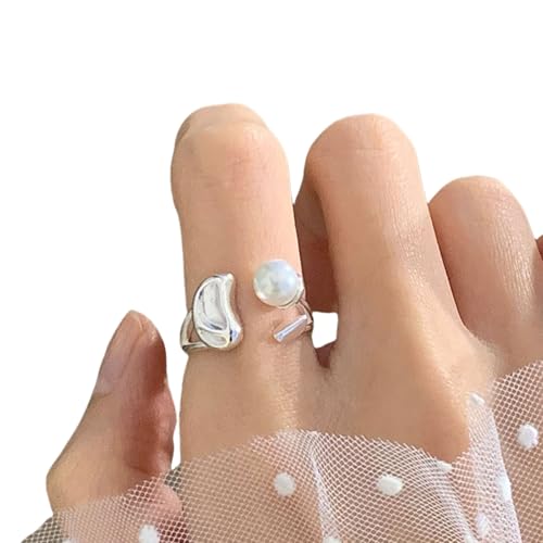 zuousxbs Unregelmäßige Silberfarbe Öffnung Ringe Mode Frauen zuousxbs Unregelmäßige Silberfarbe Öffnung Ringe Mode Frauen von zuousxbs