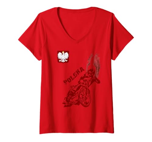 Damen zuzel Polska koszulka narodowa zuzel polnisches Nationalshirt T-Shirt mit V-Ausschnitt Damen zuzel Polska koszulka narodowa zuzel polnisches Nationalshirt T-Shirt mit V-Ausschnitt von zuzel Polska from GitGraf