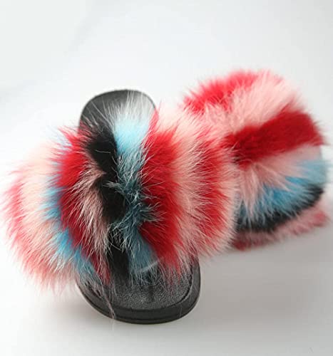 zvcv Pantoletten Schuhe für Frauen Absatz,Hausschuhe Hausschuhe aus Wolle Weiblich-Farbe Farbe 1_44 von zvcv