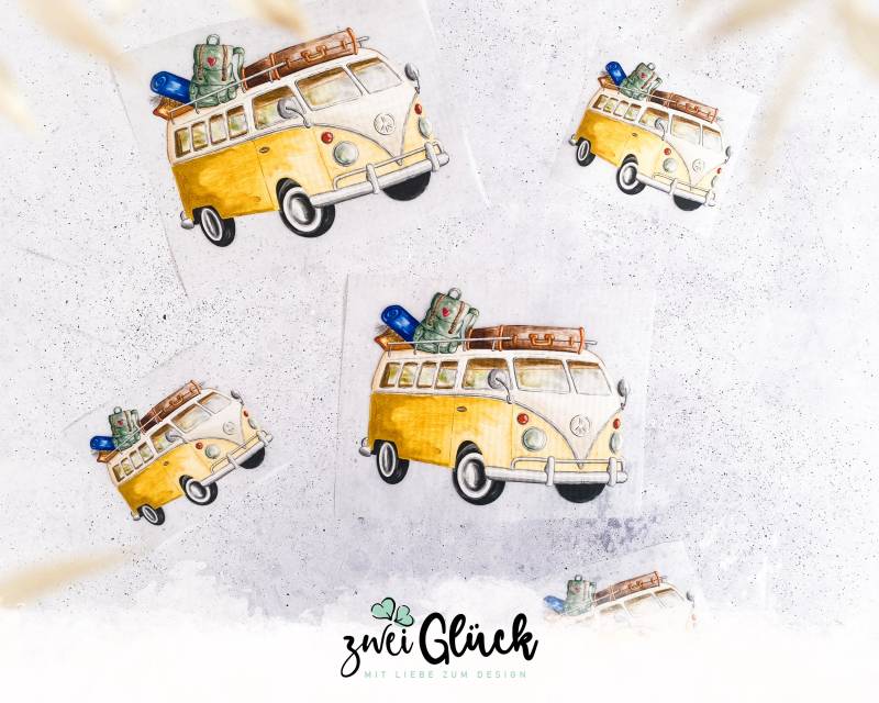 Bügelbild Camper Van in Zwei Größen | Bügelpatches Retro Textilaufkleber Zum Aufbügeln Hippie Bügelmotiv Camping Bügelbild Camper Van in Zwei Größen | Bügelpatches Retro Textilaufkleber Zum Aufbügeln Hippie Bügelmotiv Camping von zweiglueck