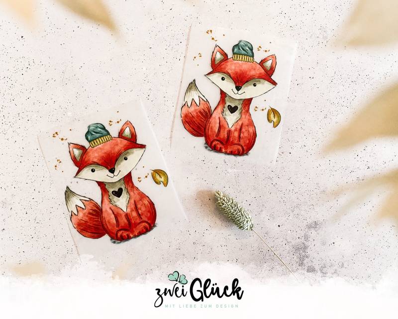 Bügelbild "Kleiner Fuchs" Für Kinder | Bügelpatches Textilaufkleber Zum Aufbügeln Aufbügeln Bügelmotiv von zweiglueck