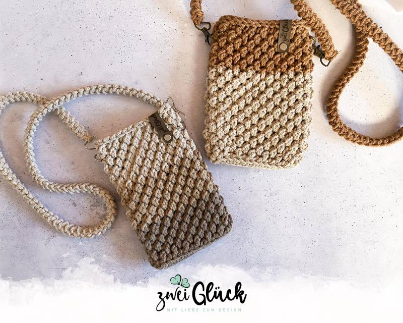 Handytasche Gehäkelt | Kleine Umhängetasche Handyhülle Zum Umhängen Crossbodybag Geschenkidee Smartphonetasche Handytasche Gehäkelt | Kleine Umhängetasche Handyhülle Zum Umhängen Crossbodybag Geschenkidee Smartphonetasche von zweiglueck