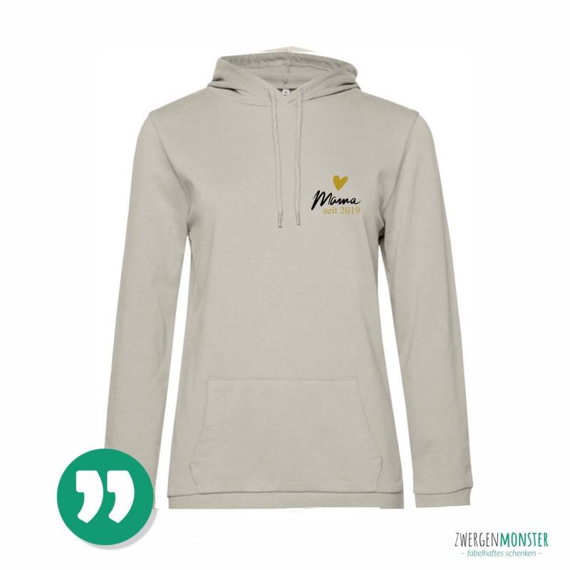 Pullover Sweatshirt Mama Pulli Kapuze Personalisiert Mom Dezent von zwergenmonster
