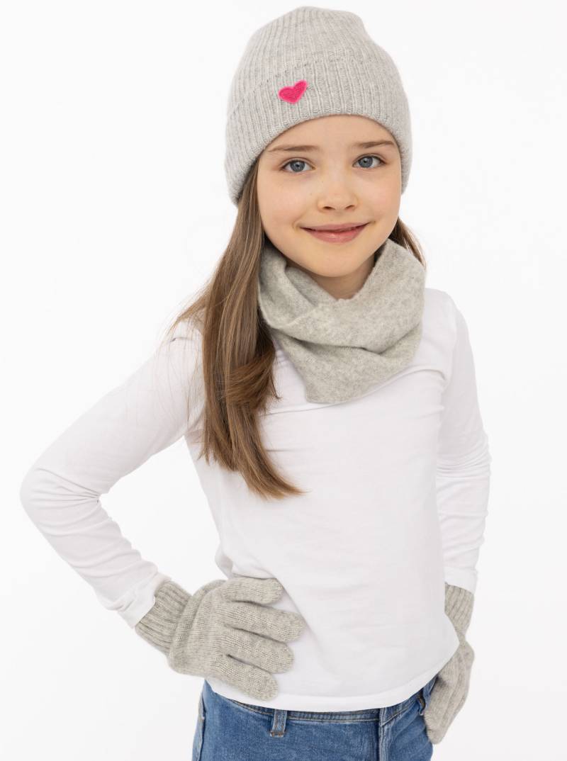 Zwillingsherz Beanie ""Heart-Patch"", Kids-Kaschmir Mütze mit Herzpatch von zwillingsherz