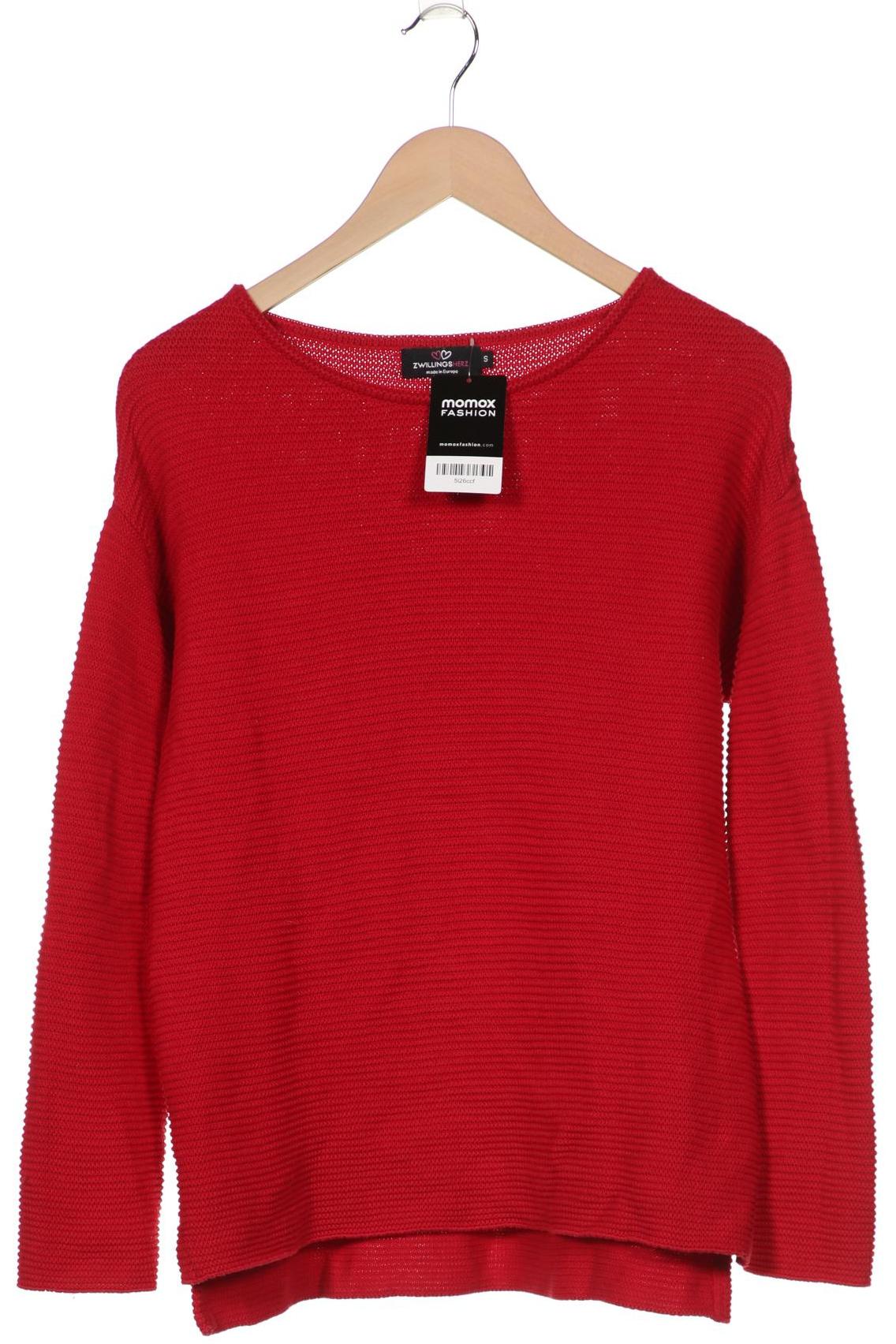 Zwillingsherz Damen Pullover, rot von zwillingsherz