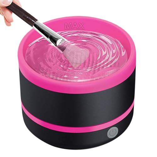 Automatischer Make-up-Pinsel-Reiniger, elektrischer Concealer, Rouge, Lidschatten-Pinsel-Reiniger, wiederaufladbares Kosmetikwerkzeug, Reinigungszubehör für Foundation, Concealer, Lidschatten von zwxqe