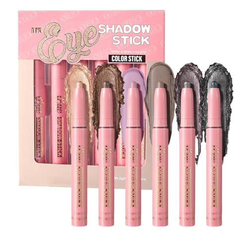 Eyeshadow Stick, Eye Brightener Stick, Shiny Pigmented Eye Shadow, Smudge proof Makeup Tool, Beauty Gift for Daughter Coworkers Girls Friends Family and Everyday Quick Look von zwxqe